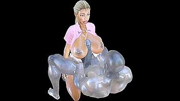 Car Toon, 3d Hentai And 3d Animated - 3d Ebony Big Tits Slut Titty Fucks A Huge Bbc Black Cock, Tries To Suck The Giant Dick, Titjob Blowjob Bbc