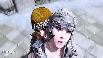 Two Sexy Curvy And Powerful Futanari Warriors Have Fun 3.5