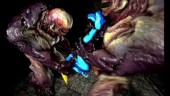 Samus Monster Threesome 2