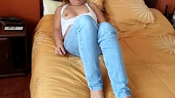 Horny Latina Mom Ardientes69 Takes Off Jeans & Panties to Masturbate - Big Ass Amateur Compilation