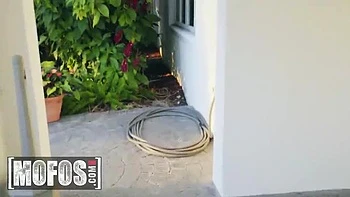 Ryan Keely Slips Panties Aside To Ride Ramon Nomar's Big Cock In Lingerie & Heels