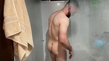 Behind the Scenes with Colombian Amateur Celeste Alba: Big Tits, Big Ass Shower Fun with Andres Acosta