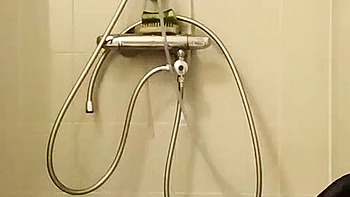 Satan slave takes a perverted piss enema session part 3