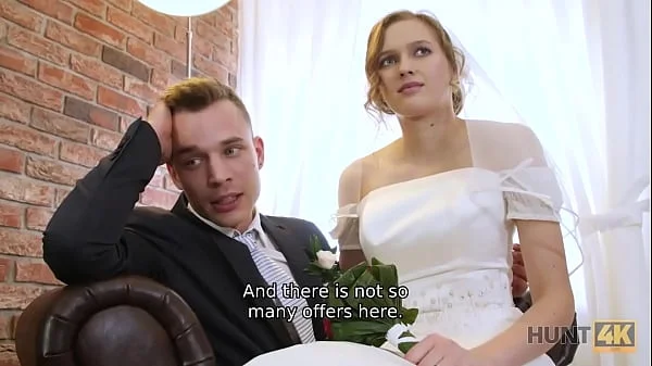 HUNT4K. Married couple decides to sell brides pussy for good price