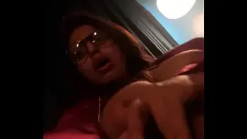 Big Tit Teen Masturbates quietly while her parents are in the next room