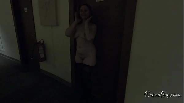 Caught naked in the hotel hallway