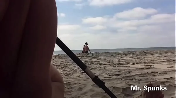 People Watch Her Suck Cock & Swallow Cum on a Nude Beach