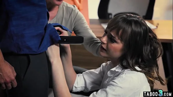 Manipulative MILF boss Olive Glass demands that personal assistant fuck her husband