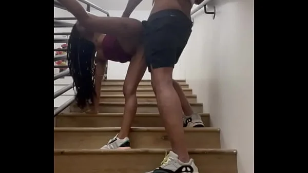 Almost got caught fucking in a stairwell