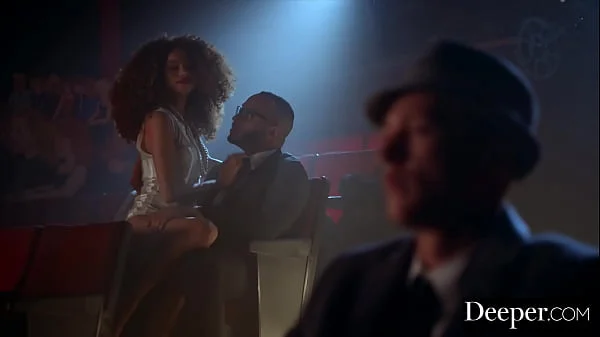 Deeper. Cecilia sucks stranger's cock while BF watches