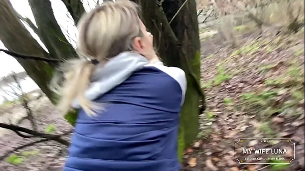 My husband breaks my ass while we take a walk by the river