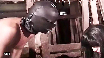 Suffering Series 102 - Blindfolded Sub Whipped By Country Guys