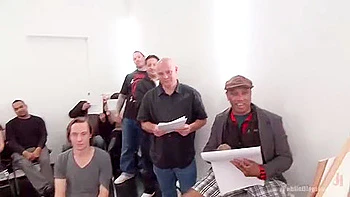 Slutty Redhead Shocks Art Students 18+ By Taking Giant Cock In All Holes