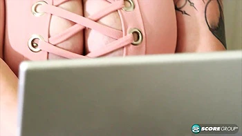 Lola Rayne's Tits-out Office Surprise - Lola Rayne - XLGirls