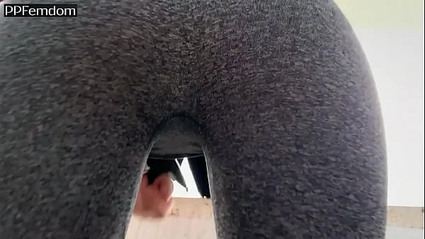 POV Double Ass Worship and Spitting Outdoor With Mistresses Kira and Sofi In Leggings