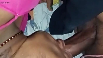 Desi Indian Wife Vinnusi Takes Big Cock Cum in Mouth Blowjob