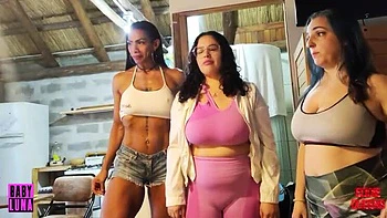 Amateur Latina Stepsister Orgy - Tied Up & Used By Babyluna939 & Tunoviaputita - Foursome Femdom Strap On Fuck Part 1