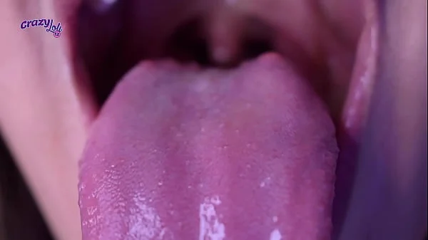 Long tongue- spit, licking and sucking my fingers