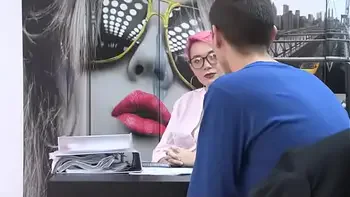 Horny ladyboss loves banging young job candidates