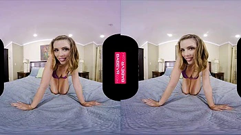 VR Adrianna: Cowgirl, Babe  Blonde Porn