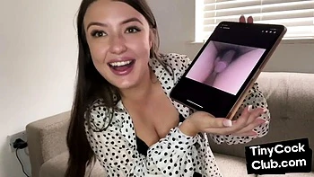 Amateur SPH femme teasing microdick