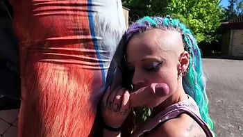 Sneaky Fox Gets Rough Handjob From Big Tits Lesbian Couple - Amateur Tattoo Girls