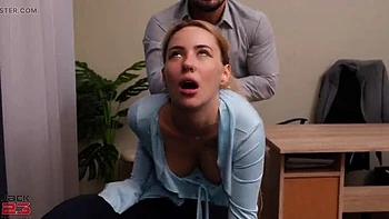 Blonde Russian Bella Mur Fucks Lawyer Against Husband - Wild Amateur Sex & Cum on Tits
