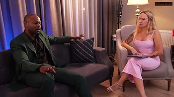 Blonde Teen Bella Mur First Casting with BBC Shadow Dimitri - Sloppy Blowjob & Cum Swallow