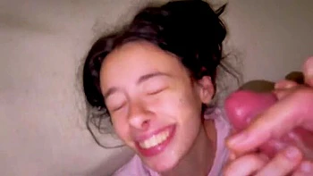 Cute Italian Teen Stepdaughter Fucks Stepdad and Takes Facial While Home Alone