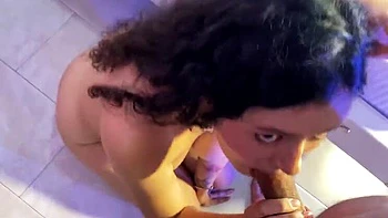 Boyfriend's Best Friend Bangs My Big Booty Doggy Style - Amateur Latina Couple Fucking in Bathroom