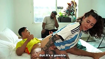 Angerl Cruz Loses Bet and Fucks Friend's Wife - Blowjob Doggystyle Latina Big Ass