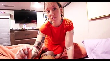 Step Mom Natasha Grey Teaches Son a Lesson with Creampie in POV HD