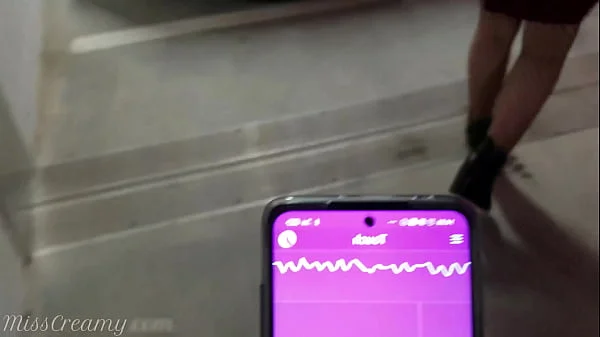 Public Remote Vibrator In the Mall - I control the pussy with lush - MissCreamy