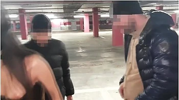 Valentine S Day In San Valentino Gift To My Cuckold With Two Singles To Suck Found In The Parking Lot