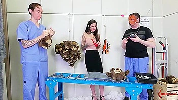 Threeway Sub Spit Roast For Bdsm Teen 18+