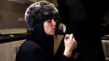 Luxurious Latina Mistress Milks Bwc In Her Kitchen - Seductive Dirty Talking Handjob W/ Big Cumshot