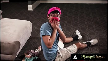 Stepmommys Boy - Big Titty Milfs Reverse Gangbang Lucky Teen 18+, Make Him Cum On Their Dirty Panties With Andi Avalon, Gigi Dior And Kelly Caprice