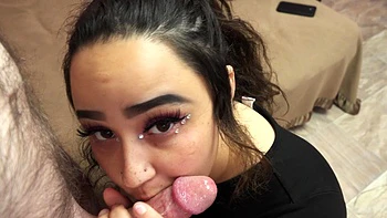 A chubby brunette got fucked by Logan Drake’s cock