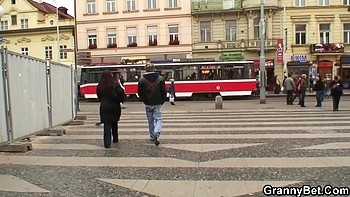 A Man Winning Over A Mature Fat Woman