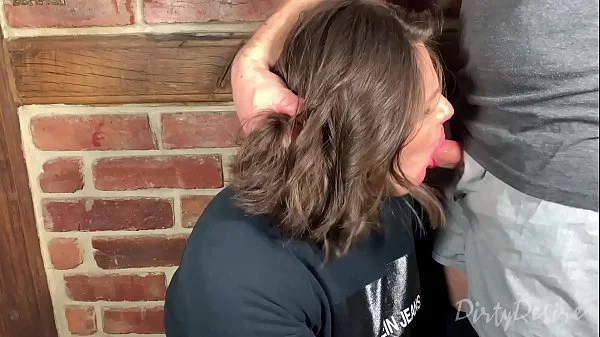 Facefucking a youtuber with pulsating cumshot in her mouth