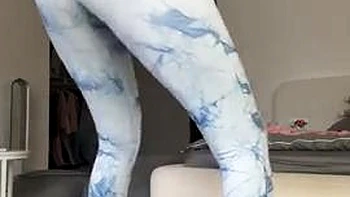 Adrianna Savu sportswear workout - super horny, dissolute gonzo porn!