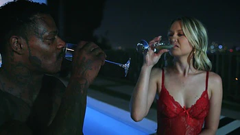 The couple fucked in doggy style by a huge black cock in this hot interracial scene.