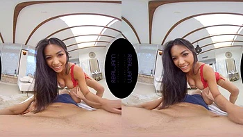 Temple: Blowjob, Doggy  Cowgirl VR Porn