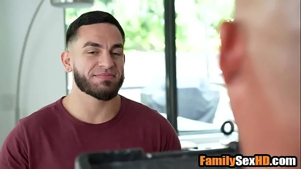 Fat ass step auntie fucks stepnephew behind stepuncle's back | fucked up family