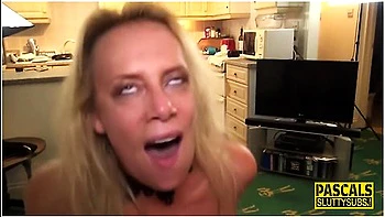 Bound Milf Sub Rides Cock