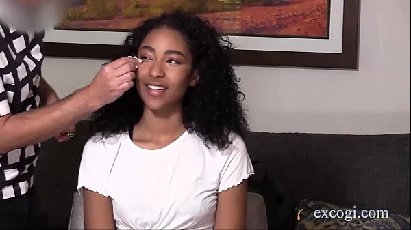 18yo Black Beauty Crissy Floyd Does White Dick On Camera For 1st Time!