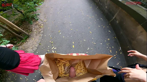 Public double handjob in the fries  b a g ...  I'm jerkin'it! A whole new way to love McDonald's!