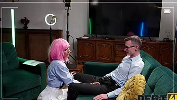 Brunette teen Charlie Dean gets her ass licked and fucked.