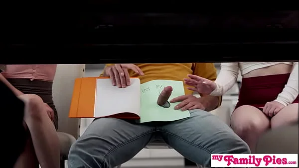 MyFamilyPies - Step Mom Sit you ass down with your tiny pecker and wait until we finish our dessert S22:E3