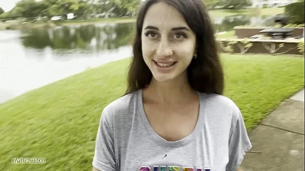 Walking down the street with cum on face